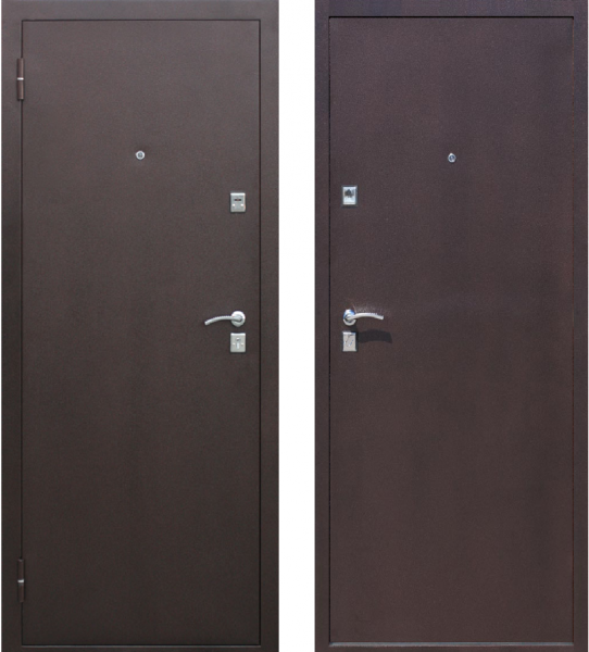 Дверной блок метал Стройгост7-1 205*86 0,8мм левая метал/метал 2 замка