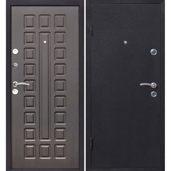 Дверной блок метал Йошкар-1 205*86 1мм левая  венге 2 замка