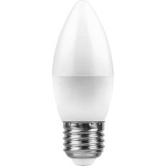 Лампа светодиодная Е27 Свеча 7Вт 220V 2700K LB-97 тепл 55032/25758