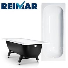 Ванна сталь Реймар белая 1,5м сифон+ножки 6мм толщ стенки V160л в550ш700г400мм