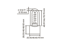 Замок навесной закал дужка ЗН-212дд-40мм 3 ключа стальное покрытие (авт запирание)