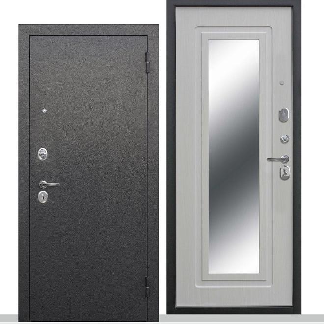 Дверной блок метал 6 Царское-1 205*86 1,2мм левая зеркало бел ясень 2 замка