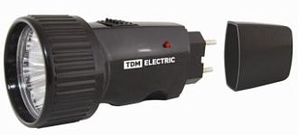 Фонарь ТДМ Компакт 4 /аккум с вилкой 5 LED 15 лм/Вт/ SQ0350-0001