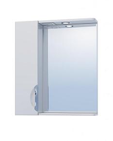 Шкаф зеркальный Галлао 2 (Джика) белый подсветка 80*15,5*70