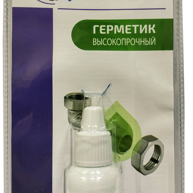 Гель-герметик зеленый (соед до 2") 10гр Высокопрочный Aqualink /60/