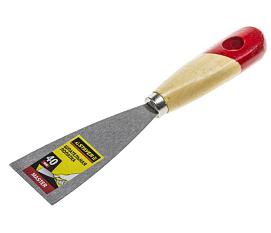 Шпательная лопатка с деревянной ручкой  40мм 1000-040/1001-040 
